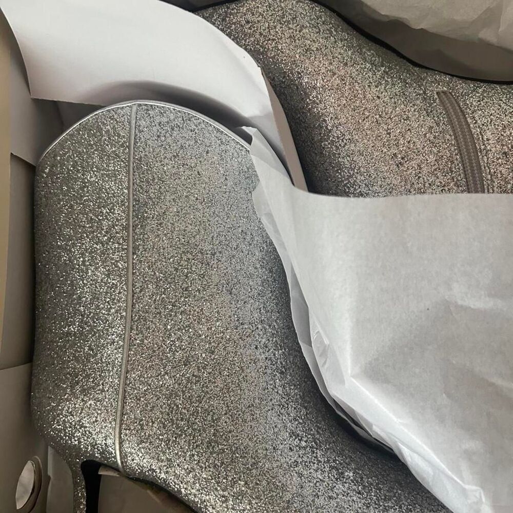 Unbranded Women's Silver and Grey Boots